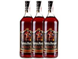 Rum CAPTAIN MORGAN Captain Morgan Black Label Jamaica Rum (1 L - 3 unidades)