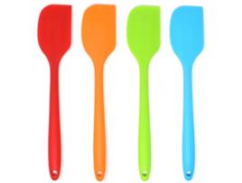 Conjunto de 4 Espátulas de Silicone para Cozinhar