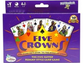 Jogo de Cartas Five Crowns Card Game Family Card Game - Fun Games For Family Game Night With Kids (Idade Mínima: 3 Anos - Dificuldade: Intermédia)