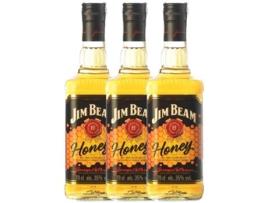 Whisky Bourbon JIM BEAM Jim Beam Honey (0.7 L - 3 unidades)