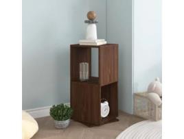 vidaXL Armário giratório 34,5x34,5x75,5cm aglomerado carvalho castanho