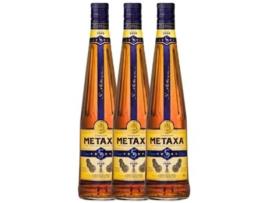 Conhaque RÉMY COINTREAU Rémy Cointreau Metaxa 5 Estrellas (1 L - 3 unidades)