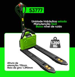 Porta paletes eléctrico 1200kg JBM 53777