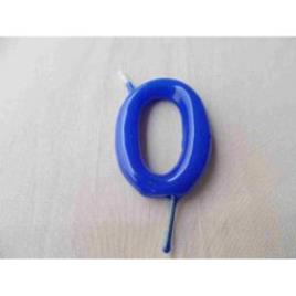 Vela 6cm Nº0 - Azul Médio