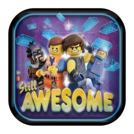 Pratos 18cm Lego Movie