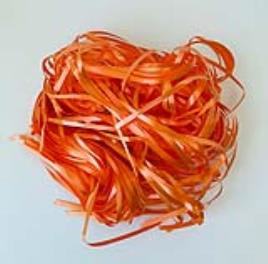 100 Fitas Cortadas 80cm - Laranja