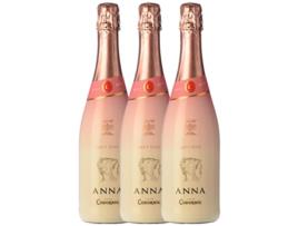 Espumante CODORNÍU Codorníu Anna De Codorníu Rosé Sleever Print Brut Cava (0.75 L - 3 unidades)