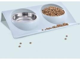Doseador de Ração para Gatos DUDUPET Azul (800ml - ABS, Aço Inoxidável)