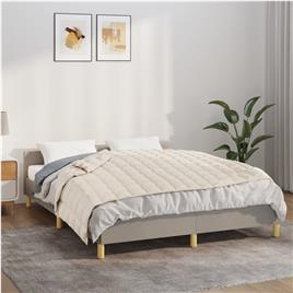 vidaXL Manta pesada 5 kg 120x180 cm tecido creme-claro