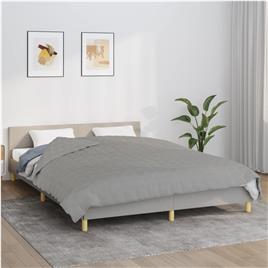 vidaXL Manta pesada 9 kg 200x230 cm tecido cinza