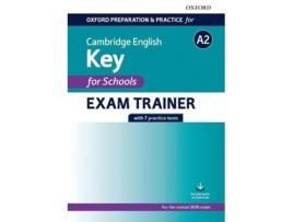 Livro oxford preparation and practice for cambridge english: a2 key for schools exam trainer de oxford university press (espanhol)