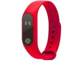 Pulseira Desportiva GETEK AXY2 (Bluetooth - Autonomia até 10 dias - À prova de água - Vermelho)