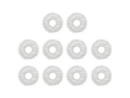 10 peças de pano de esfregão para Dreame Bot W10 / W10 Pro Robô de Varredura Mop Pad