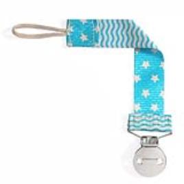 Fashion Clip para chupetas Chicco azul