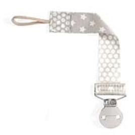Fashion Clip para chupetas Chicco bege