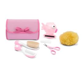 O meu primeiro conjunto de higiene Chicco rosa