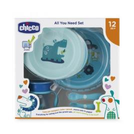 Conjunto de papa Chicco azul