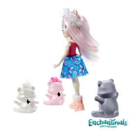 Enchantimals Pristina Família Urso Polar