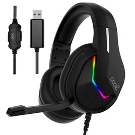 Auriculares Stereo PC / PS4 / PS5 / Xbox Gaming Iluminación  Storm Black USB 7.1