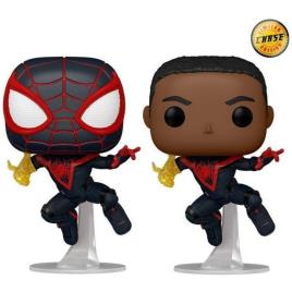 Figura Pop! Marvel Spider-Man Miles Morales Miles Clássico Chase Aleatória - FUNKO