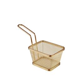 Cesto Servir Dourado 10X8.5X6.5CM