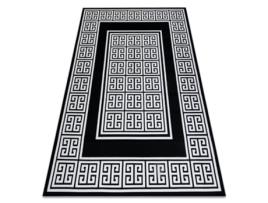 Tapete Gloss Moderno 6776 85 À Moda, Quadro, Grego Preto/Marfim (180 x 270 cm)