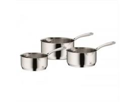 Conjunto de 3 Panelas KELA LINE (Aço Inox- 16/18 / 20cm)