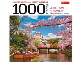 Livro samurai castle with cherry blossoms 1000 piece jigsaw puzzle de edited by tuttle publishing (inglês)