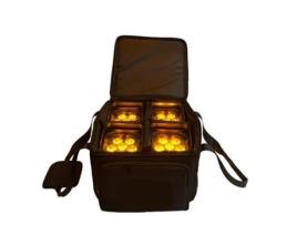 Luzes de Palco Alimentadas Por Bateria Dj Uplighting SLOWMOOSE Rgbwa + Uv 6In1 App[4X Luz V6 com Bolsa]
