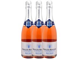 Champanhe FRANÇOIS MONTAND François Montand Rosé Chardonnay Brut  (0.75 L - 3 unidades)