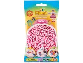 Jogo de Mosaicos HAMA Pack de Contas de Plástico Midi Soft Pink (1000 Peças - Rosa)