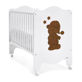 Cama Trama Série Sleepy Bear Branco Mate/Chocolate