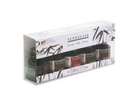 Kit de Tintas SENNELIER Nanquim Cores Terrosas 5 x 30 Ml