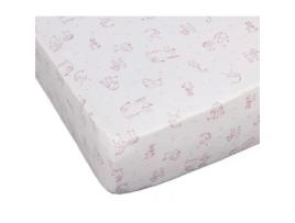 Conjunto de 2 Lençóis de Baixo BLANC AVENUE BÉBÉ (40 x 80 cm - 100% Algodão - Rosa)