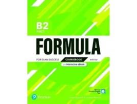 Livro formula b2 first coursebook with key & ebook de pearson education (inglês)