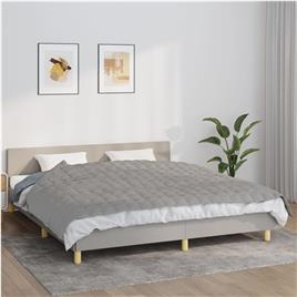 vidaXL Manta pesada 7 kg 155x220 cm tecido cinza