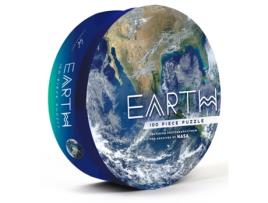 Livro earth: 100 piece puzzle de created by chronicle books , photographs by nasa (inglês)