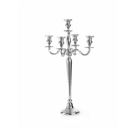 Candelabro para 5 Velas Prateado