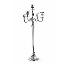 Candelabro para 5 Velas Prateado