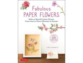 Livro fabulous paper flowers de emiko yamamoto (inglês)