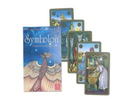 Jogo de Cartas Symbolon Deck Oracle Cards Tarot Cards Party Prophecy Divination Board Game Gift (Idade Mínima: 3 Anos - Dificuldade: Intermédia)