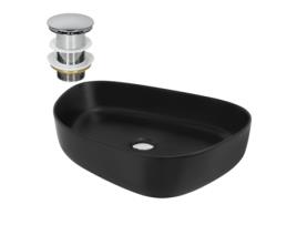 Lavatório ML-DESIGN (55 x 42 x 14 - Cerâmica - Preto)