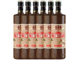 Licor BARDINET Triplo Sec Bardinet Curaçao Vermell (0.7 L - 6 unidades)