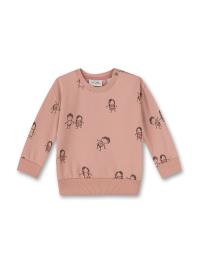 Sanetta Pure Sweatshirt  rosa escurecido / rosa pastel / preto