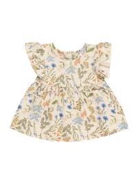 Walkiddy Vestido  azul / verde / laranja / offwhite