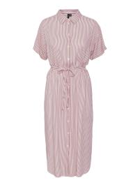 VERO MODA Vestidos camiseiros  rosé / branco