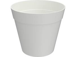 Vaso De Plástico Garden Star Branco Ø25cm