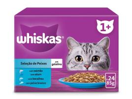 Comida Húmida Gato Whiskas Seleção Clássica 24x85g