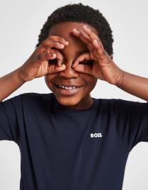 BOSS T-Shirt Small Logo para Criança - Azul, Azul