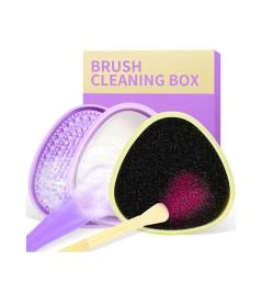 Conjunto de limpador de pincéis Docolor Quick Cleaner Box & Wet Cleaning Soap Box